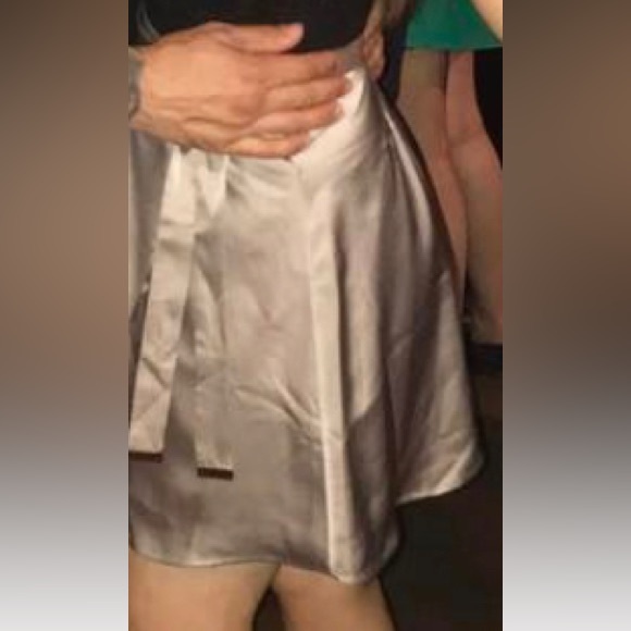 Dynamite Silk Skirt with Bow - Picture 3 of 3